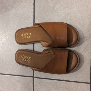 Leather Slides Sandals